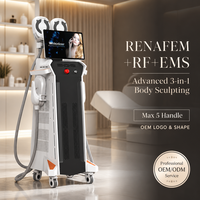 Appareil professionnel de remodelage corporel 15 Tesla 5000W RF haute intensité à 4 poignées MMS pour le renforcement musculaire et la perte de graisse en clinique de beauté