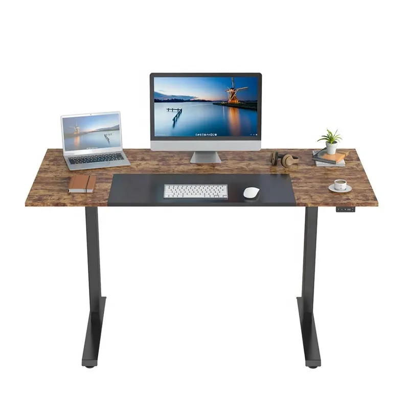 Home Desk Stand Ergonomic Computer Lift Desk Dual Motor Two-Stage Electric Adjustable Standing Desk