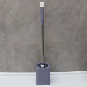 <span class=keywords><strong>Brosse</strong></span> de toilette à tige en acier inoxydable de vente chaude avec poignée sanitaire en PP Conception murale suspendue pour le nettoyage de la salle de bain - Product Image 3