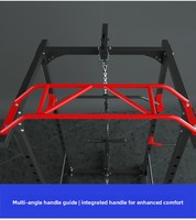 Lingxi Cage de musculation pliable en métal multifonctionnelle, station de squat et de développé couché, gain de place pour salle de sport à domicile et musculation