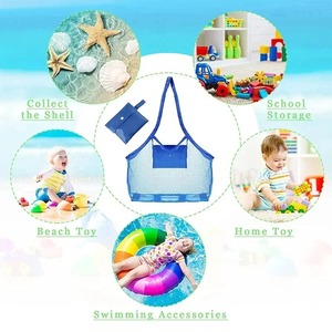 Kids Portable <b>Beach</b> <b>Bag</b> Anti-Sand Waterproof Toy Storage Net Large Capacity Mesh Travel Towel Outdoor <b>Bag</b> - Product Image 5
