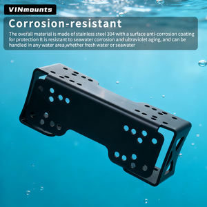 VINmounts Large Dual Mount Base Fish Finder <b>Bracket</b> Durable <b>Black</b> Marine-Grade Aluminum Display Mount for TYQ6 Base VIN-TYQ6-2 - Product Image 5