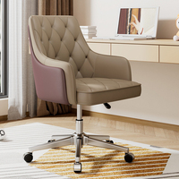 Chaise de bureau pivotante et réglable en hauteur avec dossier pour chambre, salle de réunion, bureau – En stock
