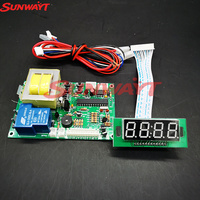 Máquina recreativa metálica 110V/220V con selector de monedas múltiple de 6 valores, placa de control de temporizador JY-16, PCB personalizable para máquina expendedora