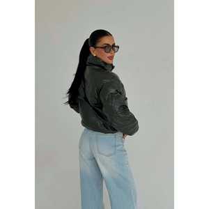 Parka matelassée kaki pour femme - Product Image 1