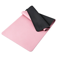 Tapis de yoga en caoutchouc naturel PU avec logo imprimé personnalisé, absorbant les chocs, antidérapant, pour l'entraînement au Pilates
