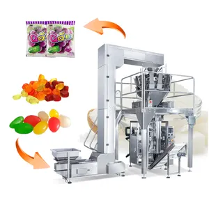 vffs Automatic quantitative 1kg 2kg 5 kilo weight and Sugar Sachet Packing gummy candy Packaging Machine