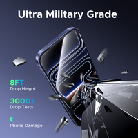 Ugreen Lot de 2 films de protection d'écran en verre trempé 3D HD pour iPhone 17 Pro Max