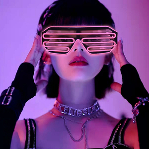 <span class=keywords><strong>Gafas</strong></span> LED Coloridas, <span class=keywords><strong>Gafas</strong></span> Luminosas para Bares Musicales, KTV, Decoración de Fiestas Brillantes, Festival de Navidad, <span class=keywords><strong>Gafas</strong></span> de Neón Brillantes - Product Image 6