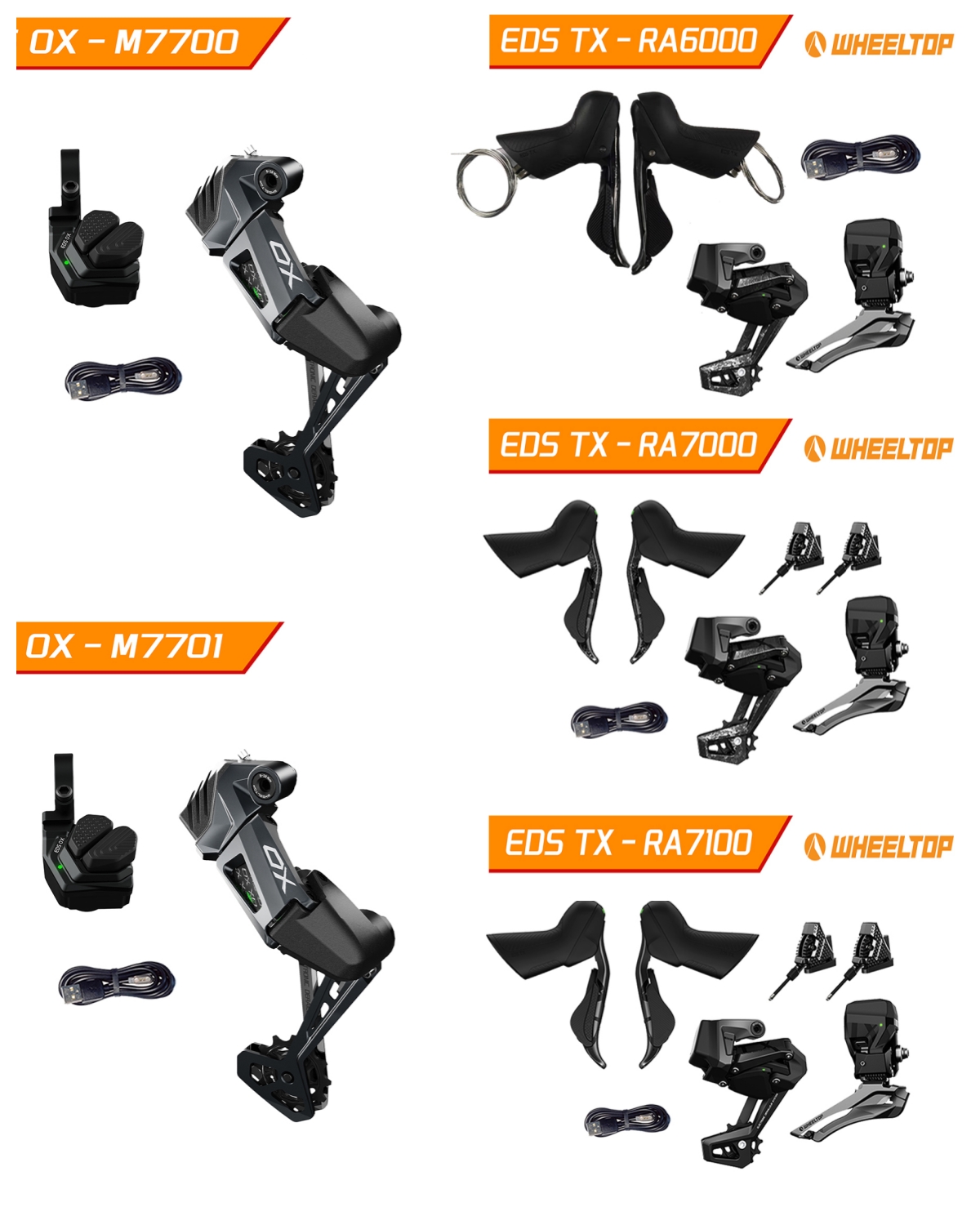 Kit Transmission électronique GeX Wheeltop Pour Vélo Gravel - Mono