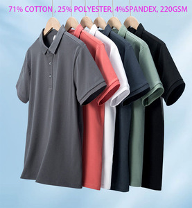 # BYB8111 71% COTON, 25% POLYESTER, <span class=keywords><strong>4</strong></span>% SPANDEX, 220GSM, <span class=keywords><strong>POLO</strong></span> HOMME - Product Image 1