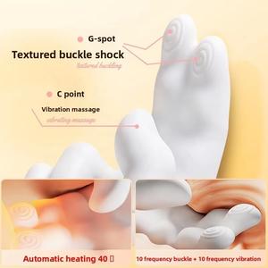 Masseur manuel à 10 fréquences, stimulateur clitoridien réaliste avec mouvements de doigts, chauffant, vibrateur à mains flexibles - Product Image 4