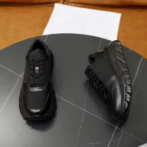 Fashionable and Casual New <b>Black</b> <b>Leather</b> Sports <b>Shoes</b> - Product Image 6