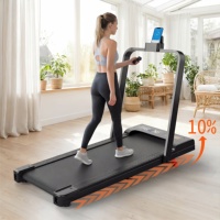 Equipo de Entrenamiento Cardiovascular para Quemar Grasa en Casa, Diseño Fácil de Mover, Caminadora Plegable