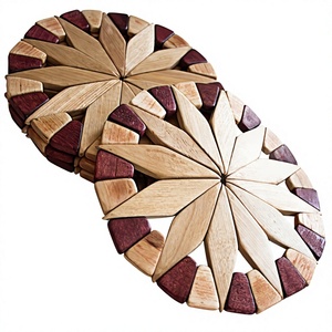 Decorative <b>Wooden</b> <b>Trivet</b> for Hot Dishes Cookware Serving Bowls and Dining Table Accessories At Low Price By AALIYAN IMPEX - Product Image 1