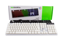 Clavier mécanique filaire USB TX35 2025, clavier de jeu avec éclairage RVB, prix bas, clavier rétroéclairé, logo personnalisé