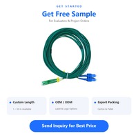 Kabel Patch Fiber Optik Single Mode Duplex LC/APC ke SC/UPC OS2 G657A1 2.0mm LSZH Indoor FTTH Jumper Panjang Kustom 1-50m