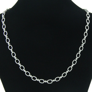 Collar con Colgante de Cadena en Forma de O, Cadena de Acero de Titanio Brillante, Tendencia de Moda, Tanjing - Product Image 1