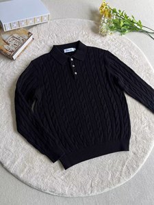 Suéter Masculino de Tricô Grosso com Gola Polo Estilo Old Money - Product Image 5