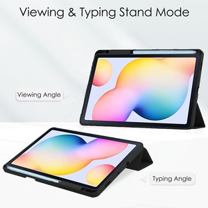 Protecteur de <span class=keywords><strong>tablette</strong></span> avec fente pour stylo étui en cuir à trois volets pour <span class=keywords><strong>Samsung</strong></span> Galaxy Tab <span class=keywords><strong>S6</strong></span> <span class=keywords><strong>Lite</strong></span> 10.4 housse de SM-P615 SM-P610 pour étui <span class=keywords><strong>Samsung</strong></span> - Product Image 2