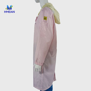 ROSE Polyester Grandes Poches Antistatique Robe À Capuche Lab <span class=keywords><strong>Blouse</strong></span> ESD SMOCK <span class=keywords><strong>Blouse</strong></span> Mdicale - Product Image 4