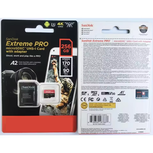 Authentic Wholesale for San Disk 32gb 64gb 128gb 256gb Flash Sd Tf Card Ultra Class 10 U3 A2 San Disk 16gb Memory Card