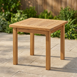 Mesa de Comedor Cuadrada de Madera Maciza, Duradera, Ecológica, Impermeable, Diseño Minimalista, Muebles Modernos para el Hogar, Estructura Estable, para Exteriores - Product Image 2