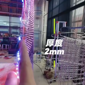 P1531 1*1.9M จอแสดงผลผ้า LED VividSky สำหรับติดตั้งกลางแจ้ง + จอแสดงผลธงโฆษณากลางแจ้งแบบสีเต็มรูปแบบ (กันน้ำ) - Product Image 2