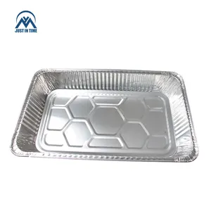 Récipient rectangulaire en aluminium jetable personnalisé pour plateau à pain en aluminium boîtes de papier de cuisson pour aliments à emporter personnalisées offre gratuite OMY