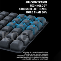 Coussin de voiture gonflable 3D de décompression pour le confort en conduite longue distance et pour les personnes assises au bureau, prévient les douleurs aux fesses - Expédition depuis l'entrepôt américain