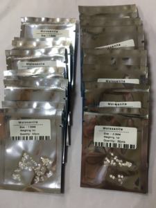 หินอัญมณี Moissanite Moissanite,หินอัญมณีตกแต่งแบบเหลี่ยมขนาด3มม. - Product Image 5