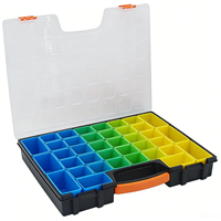 Boîte de rangement en plastique PP rigide moulé par injection OEM ODM avec compartiments individuels pour outils, vis et pièces de quincaillerie