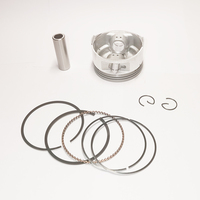 Kit de Piston GY6 180CC 200CC 63mm avec Segment, Axe et Circlip pour Quad, VTT, Go-Kart, Buggy, Scooter