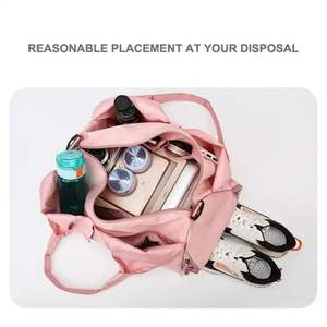 Large Capacity Waterproof Gym Duffel Bag with Zipper Closure Dry <b>Wet</b> Separation <b>Shoe</b> Compartment Custom Logo Sports Travel Bag - Product Image 3