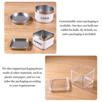 Balle de jeu pour animaux de compagnie en fourrure de lapin naturelle, jouet interactif pour chat, balle rebondissante élastique, jouet à mâcher pour chien, vente en gros, OEM, fournitures pour animaux de compagnie personnalisées