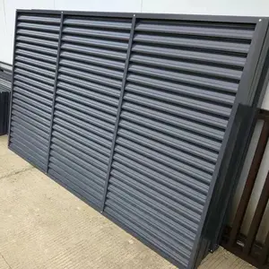 Có thể điều chỉnh kích thước tùy chỉnh cố định nhôm Sun louver kim loại tường louvers cho trang trí bên ngoài