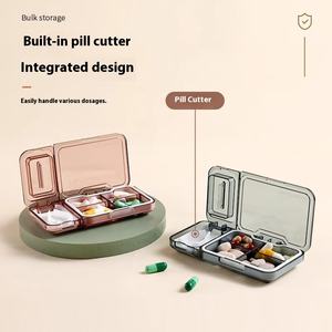 Wholesale Portable Plastic Medicine <b>Storage</b> <b>Box</b> Waterproof with Sealing Ring Mini Travel Organizer for Separation - Product Image 1