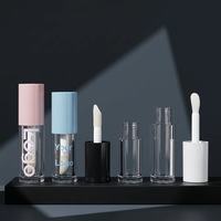 Vente en gros OEM&ODM – Gloss à lèvres liquide transparent rond vide, personnalisable avec logo, marque privée, maquillage végétalien