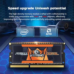 Memoria RAM para Portátil PUSKILL <span class=keywords><strong>DDR4</strong></span> DDR3L 16GB <span class=keywords><strong>8GB</strong></span> 4GB 32GB 3200 <span class=keywords><strong>2666</strong></span> 2400 1600 1333 Sodimm - Product Image 4
