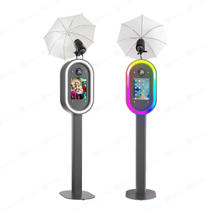 Cabine photo reflex numérique coque Salsa cabine ovale fête iPad cabine photo miroir avec <span class=keywords><strong>flash</strong></span>/parapluie/étui/APP/télécommande pour 13 12.9 11 iPad <span class=keywords><strong>Pro</strong></span> - Product Image 1