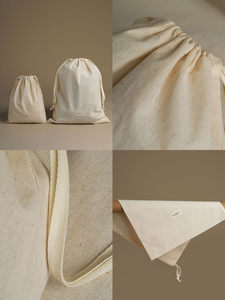 Sac cadeau en coton personnalisé avec cordon de serrage, pochette en tissu réutilisable pour bijoux, accessoires, cadeaux de mariage et emballage de produits - Product Image 5