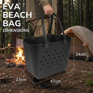 Sac de plage en EVA souple et pliable avec logo personnalisé FF1510, imperméable, pour piscine, <span class=keywords><strong>bateau</strong></span>, sport, gym, accessoires, grand sac à main en caoutchouc - Product Image 3