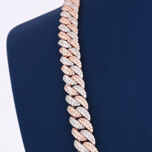 Lab Grown Diamond 925 <b>Sterling</b> <b>Silver</b> Luxury <b>Chain</b> Premium Fine Jewelry Necklace <b>for</b> Men <b>Women</b> Modern Fashion Wedding Gift Use - Product Image 2