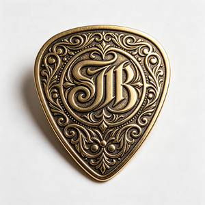 Custom Stainless Steel Guitar Pick Necklace Personalized Laser Engraved Text Pendant with <b>Wire</b> EDM and OEM Service - Product Image 1