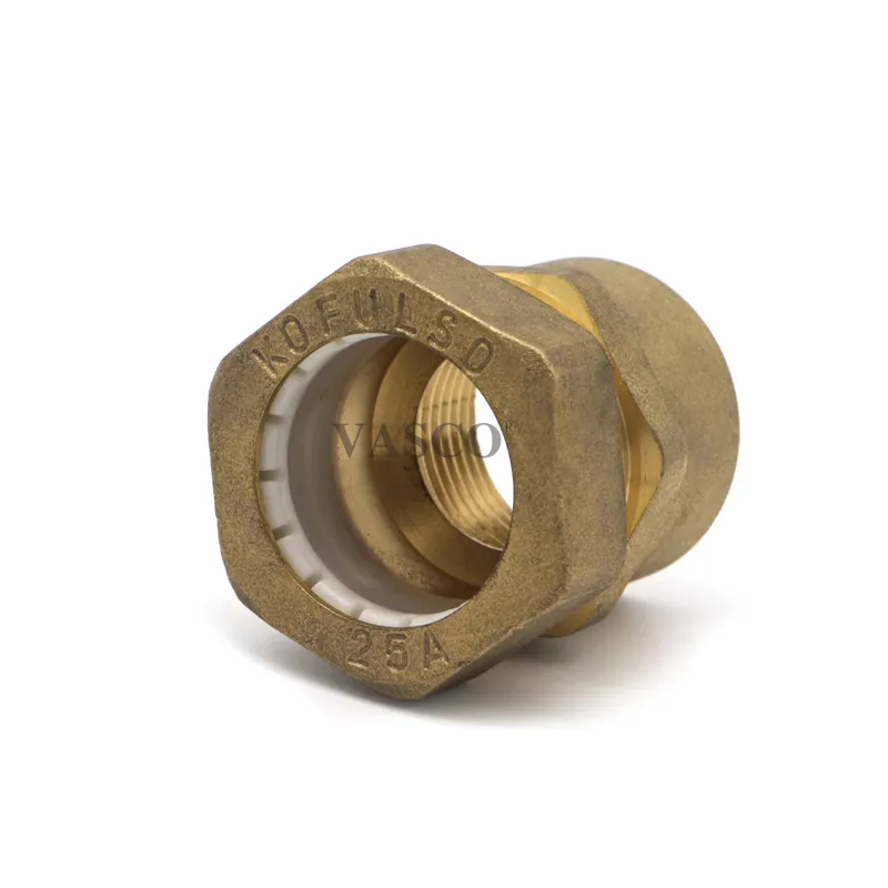 Forge Brass Nature color female thread 1/2 - 1 G thread MOQ 10000 pcs Brass fitting for water system