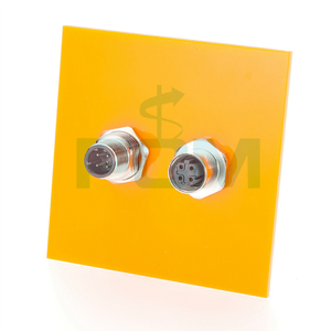 M12 D mã profinet feedthrough kết nối 4 pin nam để nữ bảng điều khiển đi qua Ethernet <span class=keywords><strong>Adapter</strong></span> - Product Image 3