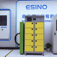 ESINO Commercial Electric Motorcycle Battery Swap Cabinet Intelligent Battery Exchange Kiosk With BMS System