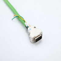 Cable flexible de TPU verde para cadena de arrastre, conector de aviación M23 de cobre desnudo, arnés de servo chapado en oro