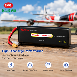 Batterie Lipo semi-solide Enrich Power de haute qualité 4000 mAh 45C 22,<span class=keywords><strong>2</strong></span> V avec certification CE pour drone quadricoptère et hexacoptère - Product Image 4