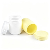 Bouteilles cylindriques en plastique HDPE en gros avec bouchon à anneau de déchirement, prix d'usine, conteneur vide pour capsules de protéines, finition givrée
